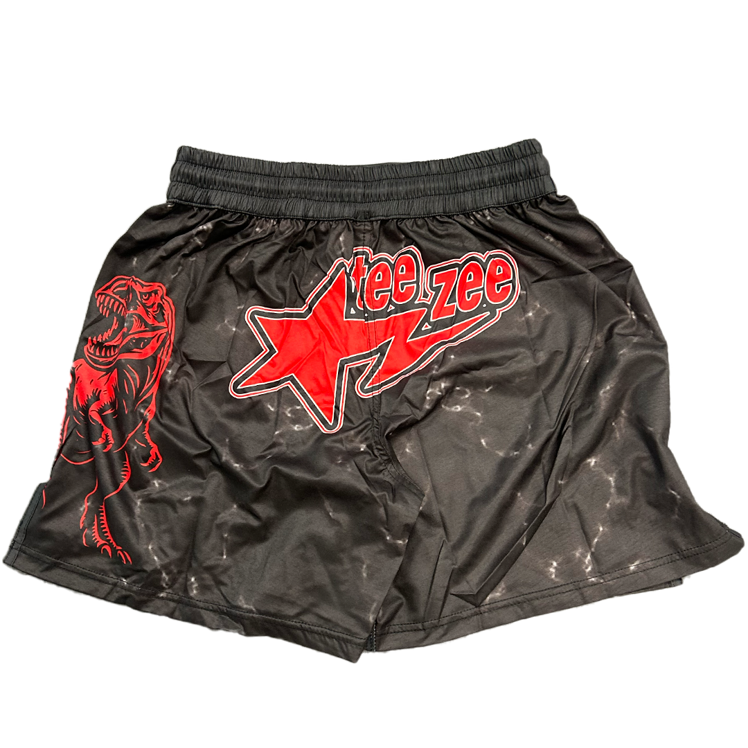 TWRECKS SIGNATURE FIGHT SHORTS BLACK