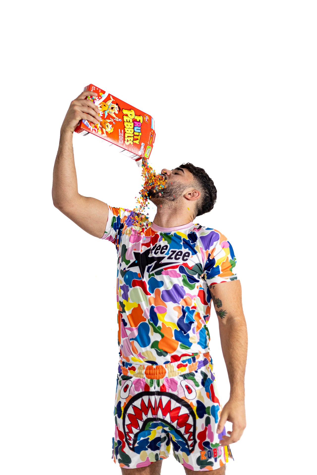 FRUITY PEBBLES FIGHTSTA SHORTS