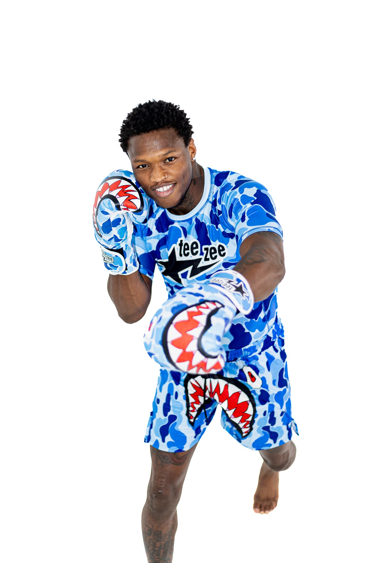 GLACIER BLUE FIGHTSTA MUAY THAI GLOVES