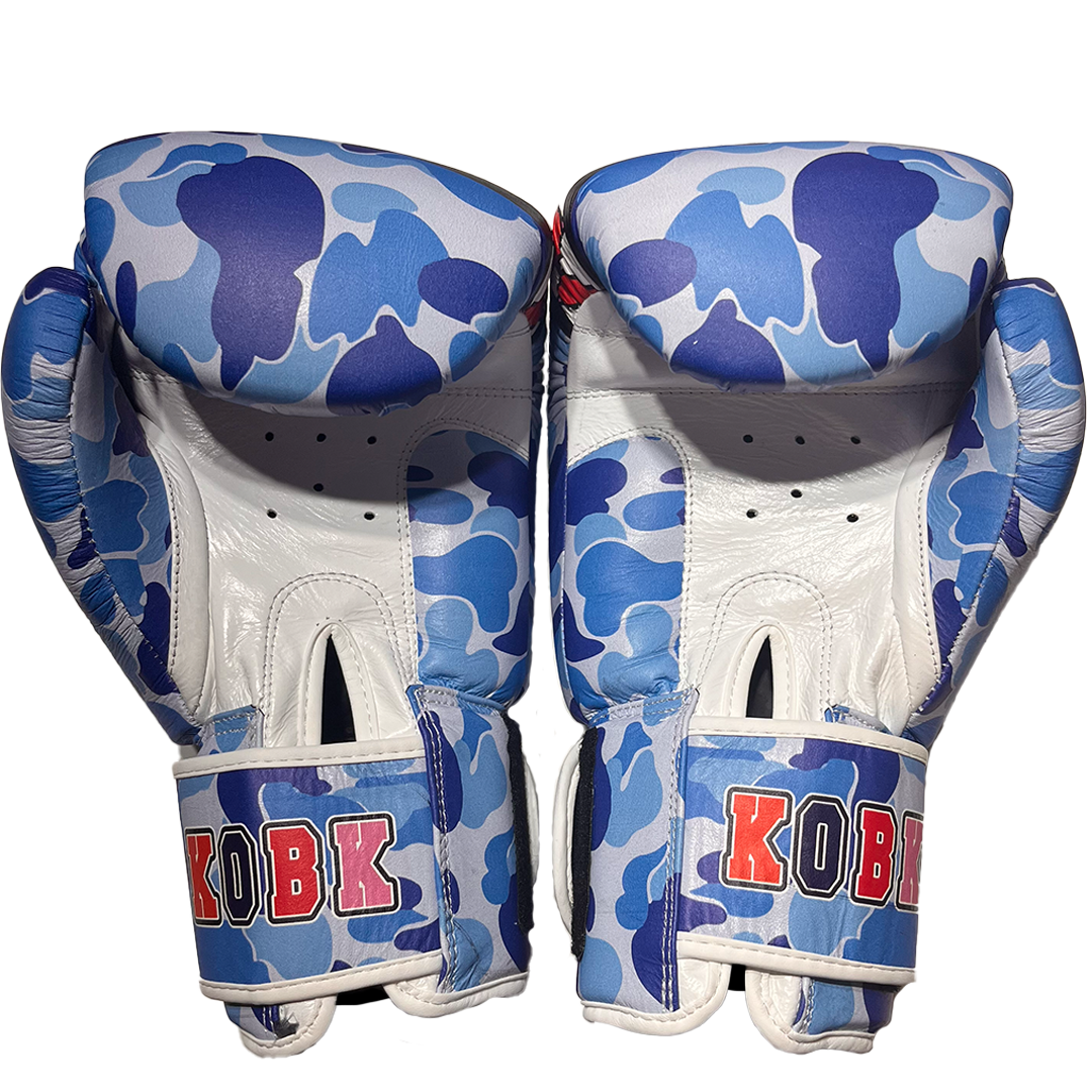 GLACIER BLUE FIGHTSTA MUAY THAI GLOVES