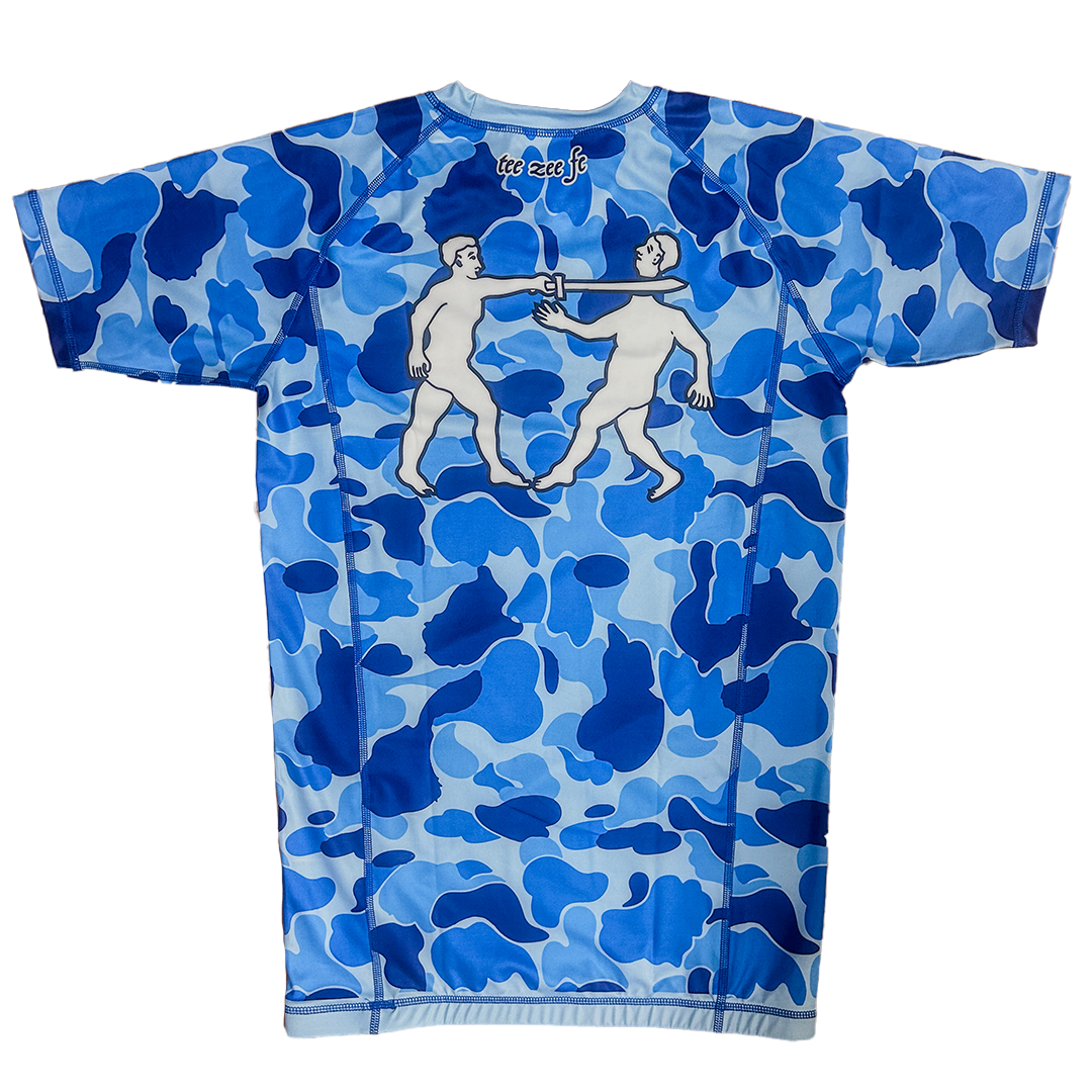 GLACIER BLUE FIGHTSTA RASH GUARD