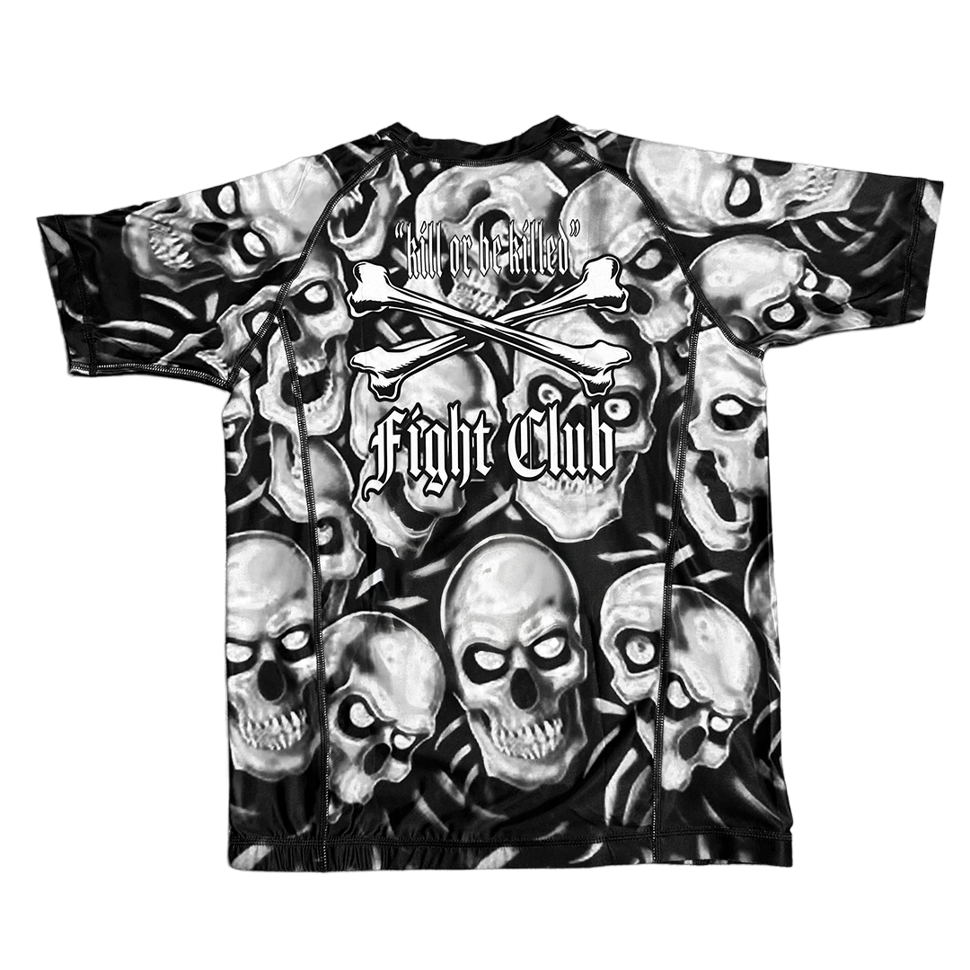 SKULL PILE RASH GUARD GRAPHITE