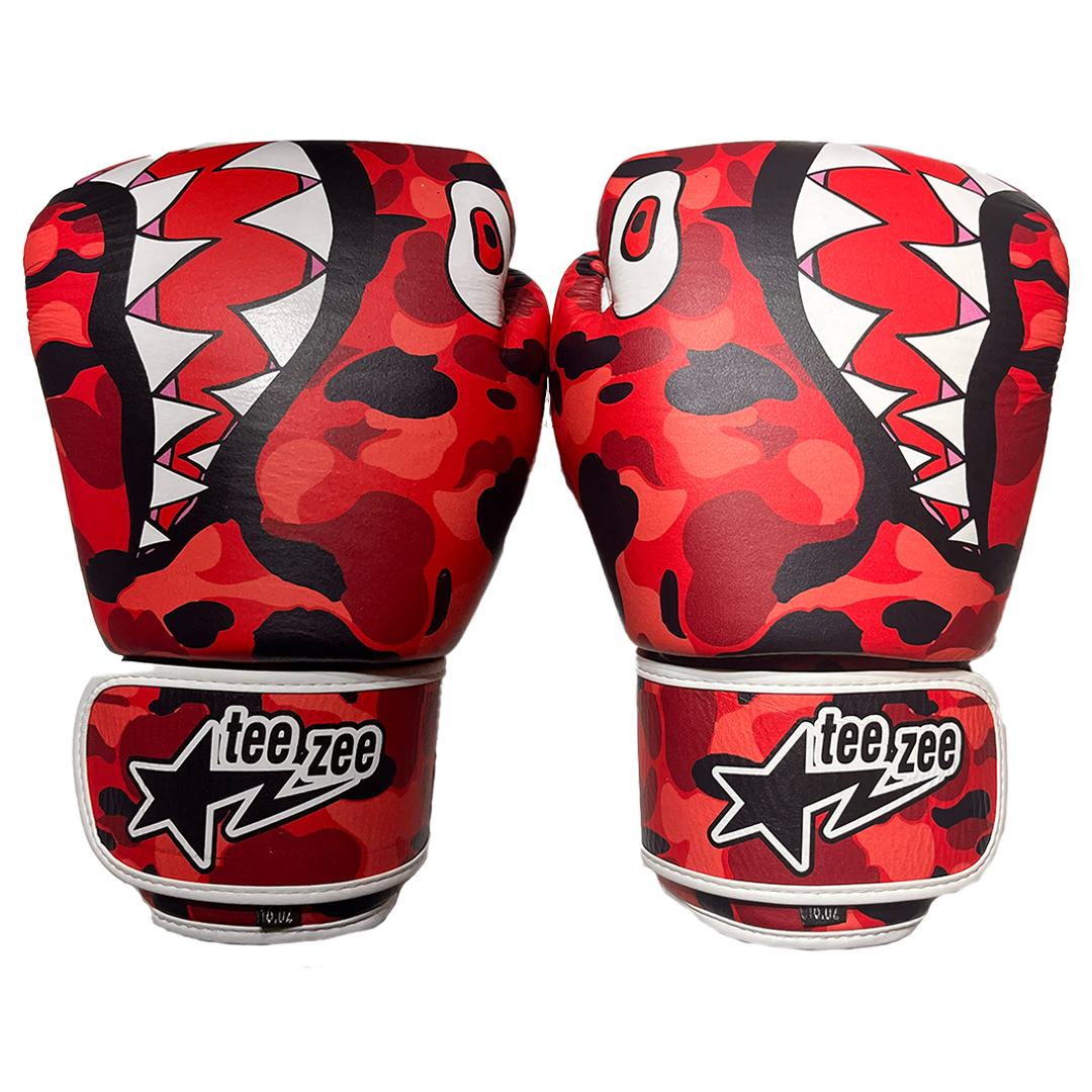 WARZONE RED FIGHTSTA MUAY THAI GLOVES