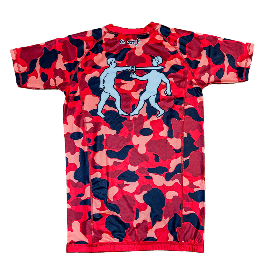 WARZONE RED FIGHTSTA RASH GUARD