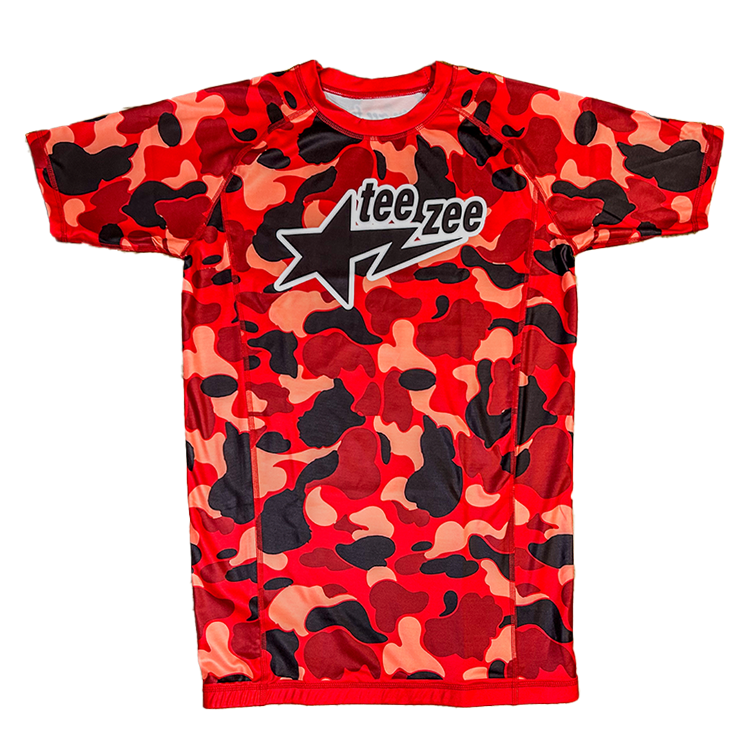 WARZONE RED FIGHTSTA RASH GUARD