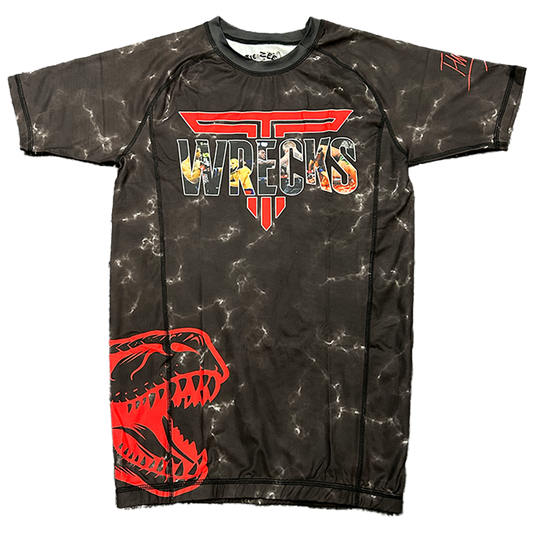 TWRECKS SIGNATURE RASH GUARD BLACK