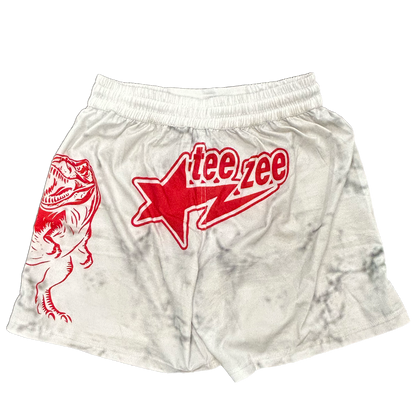 TWRECKS SIGNATURE FIGHT SHORTS WHITE