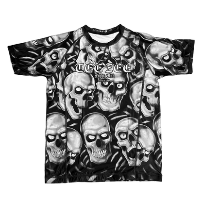 SKULL PILE RASH GUARD GRAPHITE
