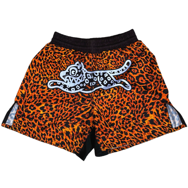 LEOPARD PRINT FIGHT SHORTS – TEE ZEE FIGHT CLUB
