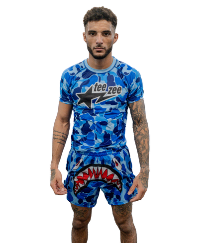 GLACIER BLUE FIGHTSTA SHORTS