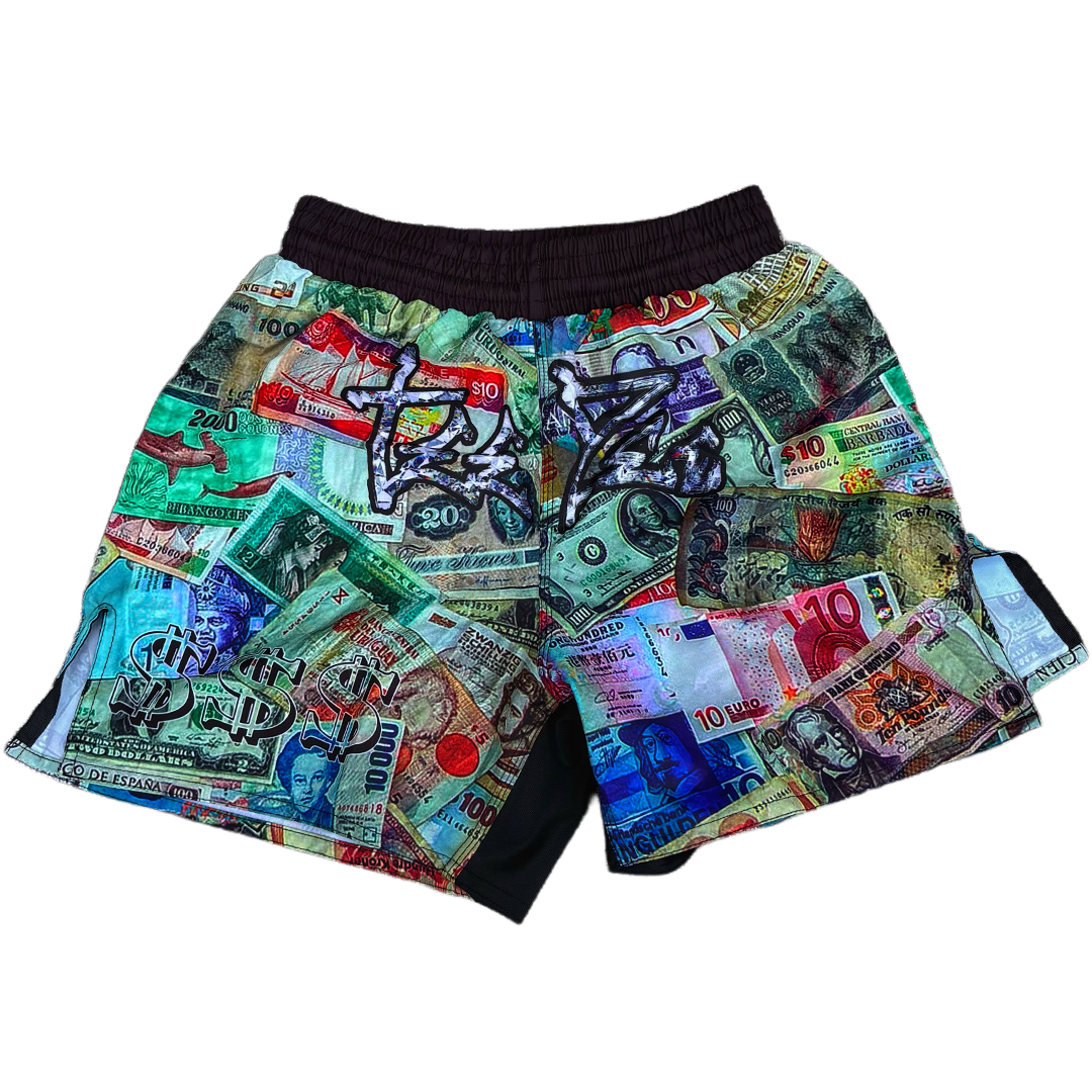 MAKE MONEY FIGHT SHORTS