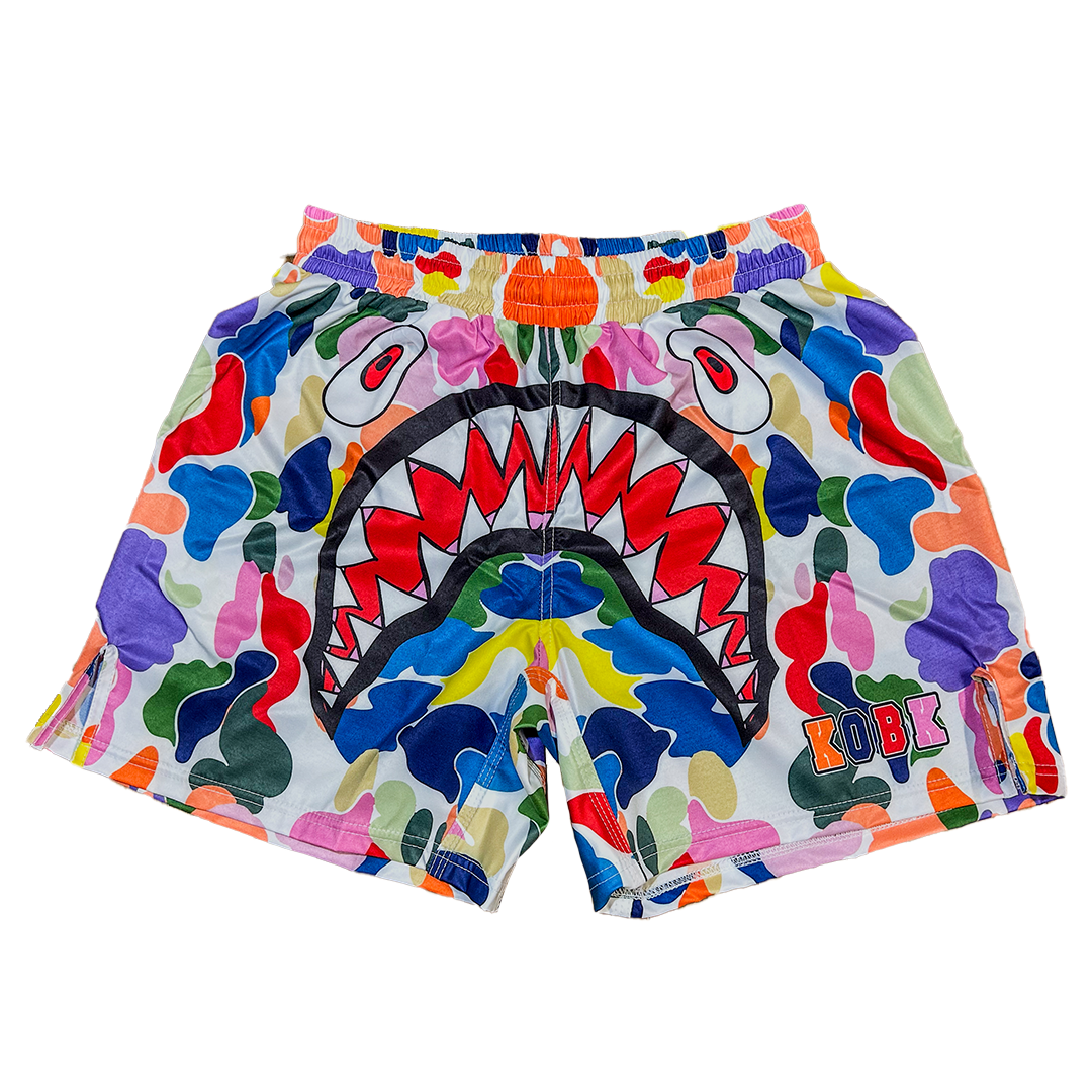 FRUITY PEBBLES FIGHTSTA SHORTS