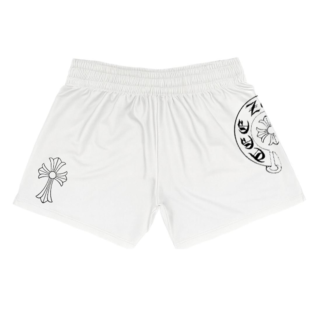 F*CK YOU FIGHT SHORTS WHITE