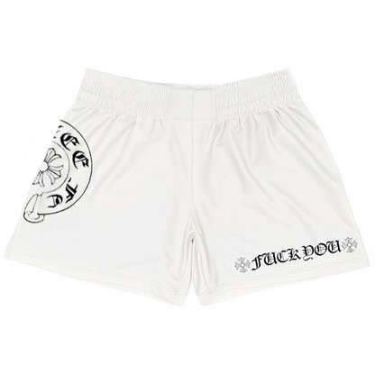 F*CK YOU FIGHT SHORTS WHITE